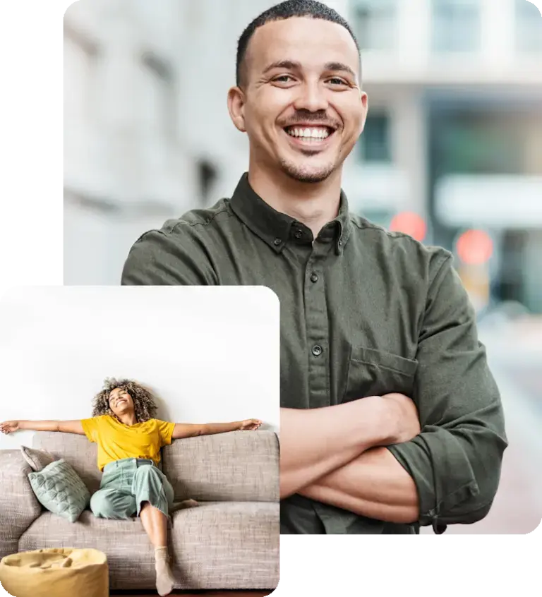 patient is happy after completing dual diagnosis treatment in West Virginia