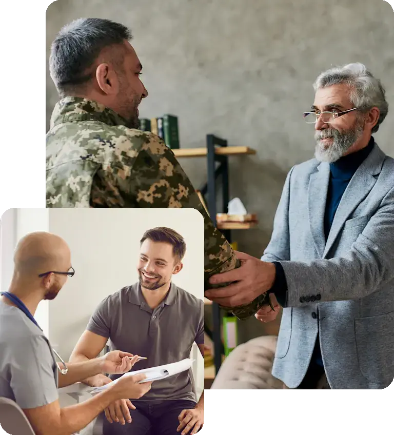 a man receiving behavioral and addiction treatment in West Virginia